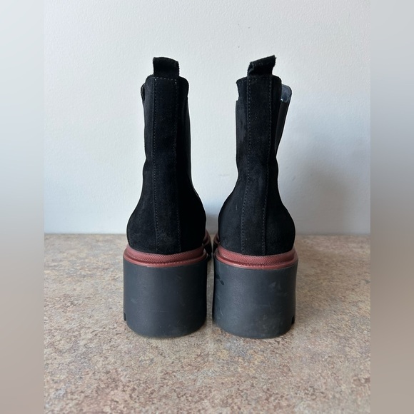 Antonio de Faria NWOT black suede leather Chelsea Boots size 9.5 - Picture 5 of 10